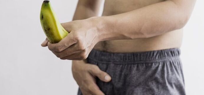 rozmiar męskiego penisa na przykładzie banana